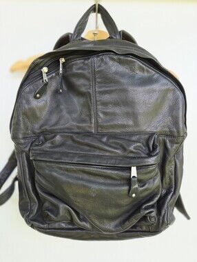 Canyon Outback Backpack Leather Black